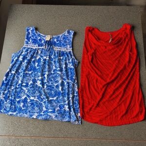 Lot of 2: Lucky Brand & Isis tops